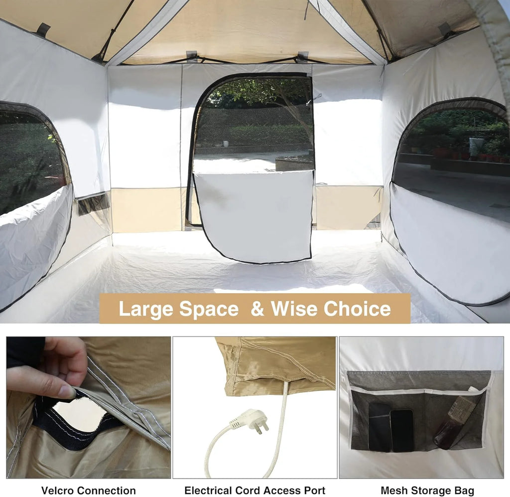 10' x 10' Khaki Camping Inner Tent Square Tent with Full Floor L503989
