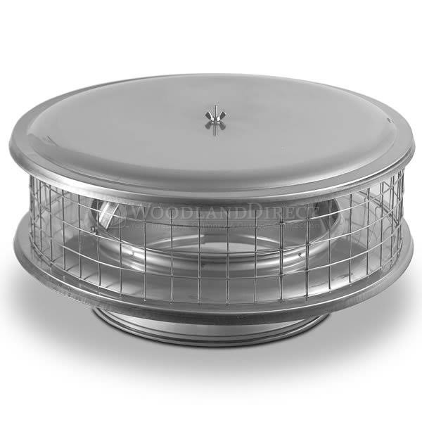 Stainless Steel Chimney Cap with Mesh Screen D309