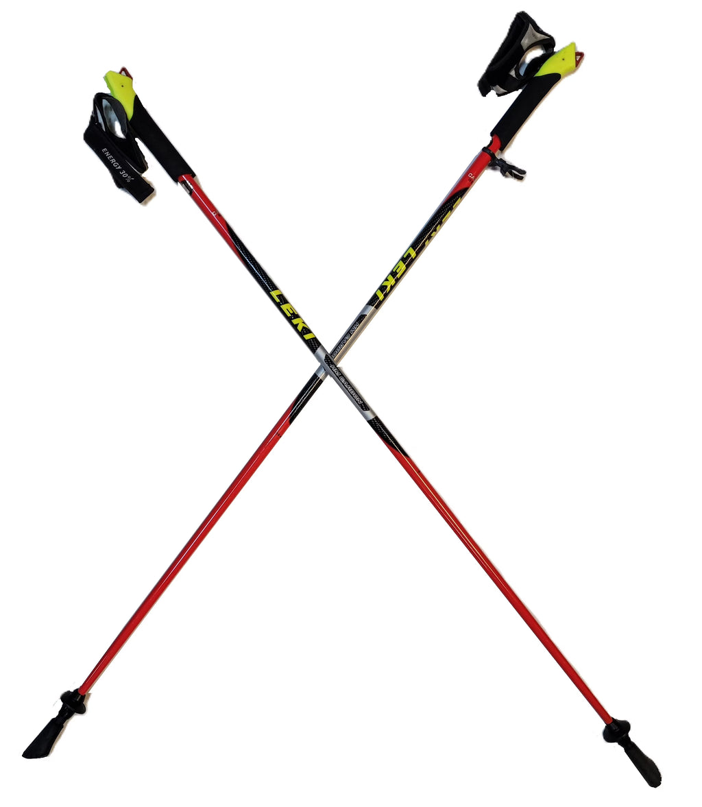 Carbon Trekking Poles Red 120cm V573519