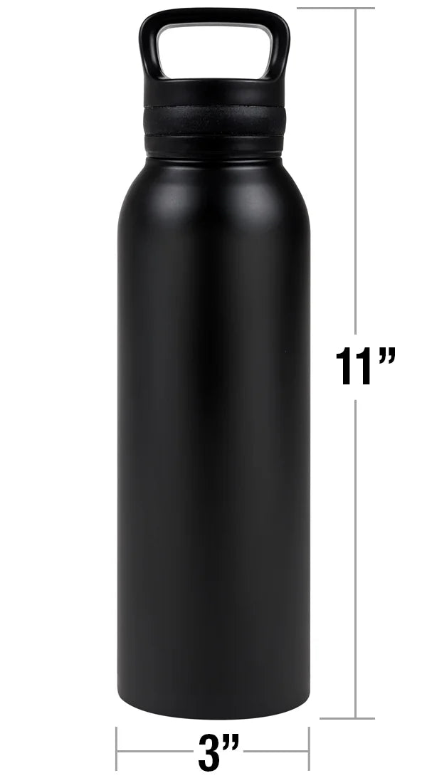 Black Vacuum Insulated Stainless Steel Water Bottle R819730