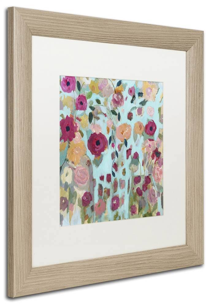 White Matte Birch Frame 16x16-Inch Art J407