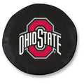 Black Vinyl Fitted Spare Car Tire Cover Z338540