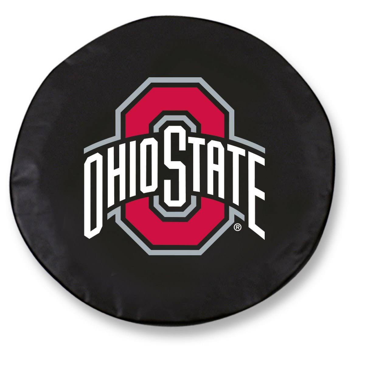 Black Vinyl Fitted Spare Car Tire Cover Z338540