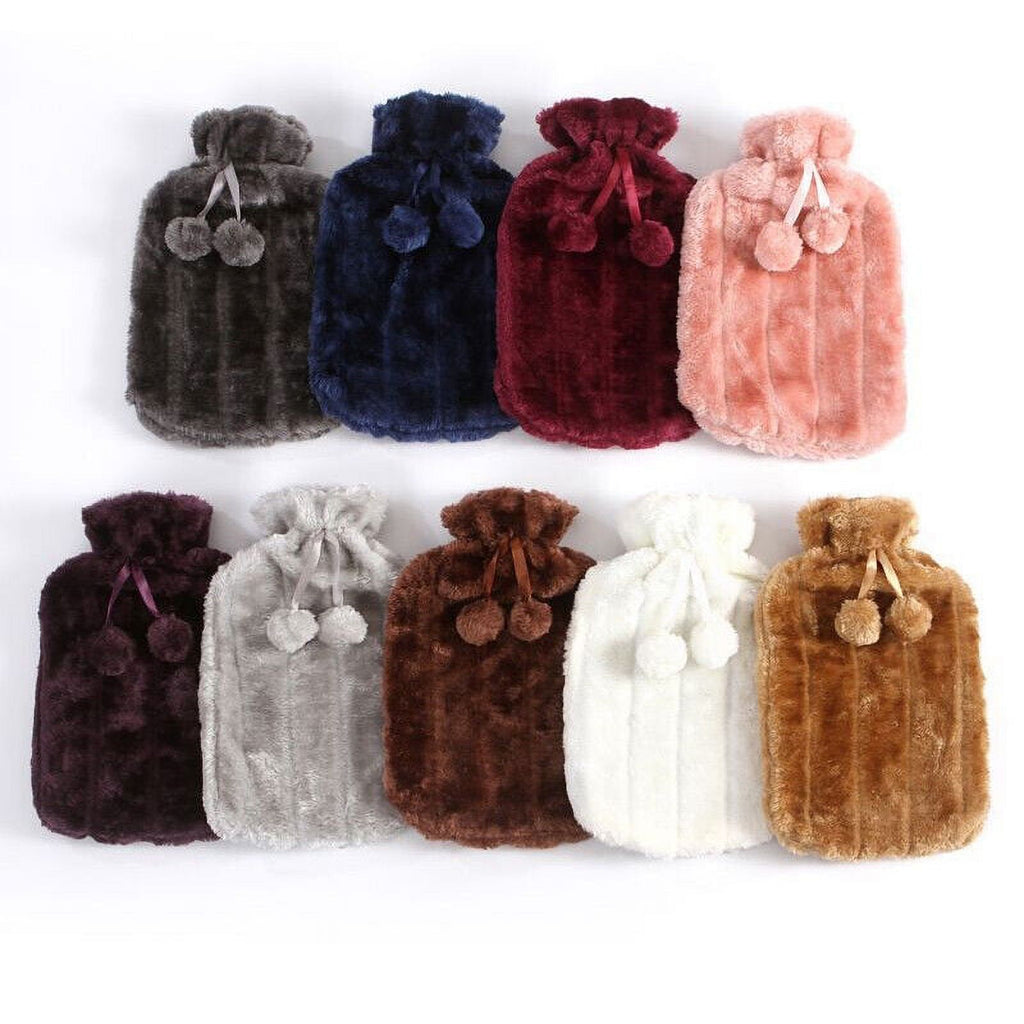 Faux Fur Hot Water Bottle Cover 2L J456