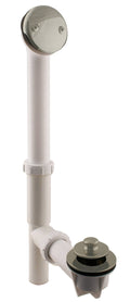 White 1-1/2 in. Tubular Pull Drain Bath Waste I210288