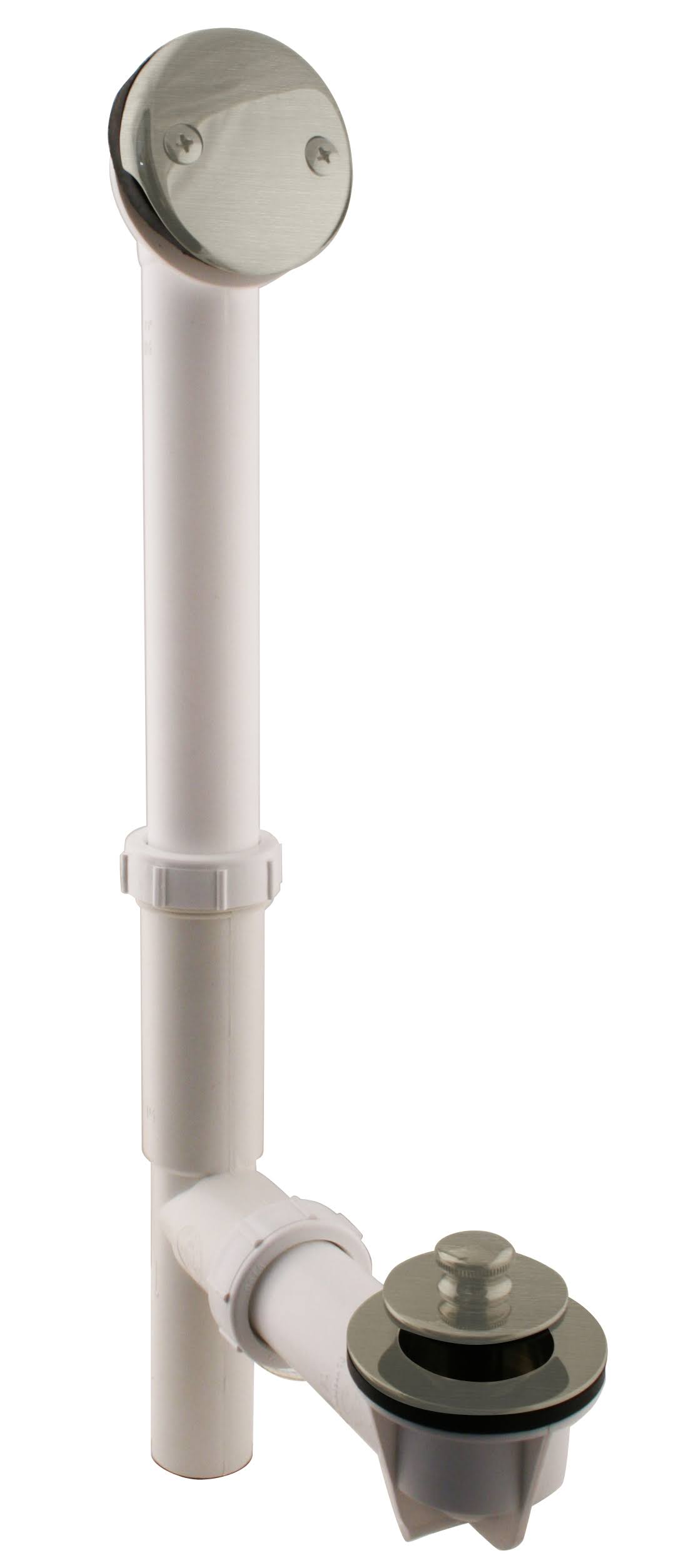 White 1-1/2 in. Tubular Pull Drain Bath Waste I210288