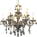 K9 Crystal Chandelier, Double Layer 9 Light Pendant Light Fixture U993