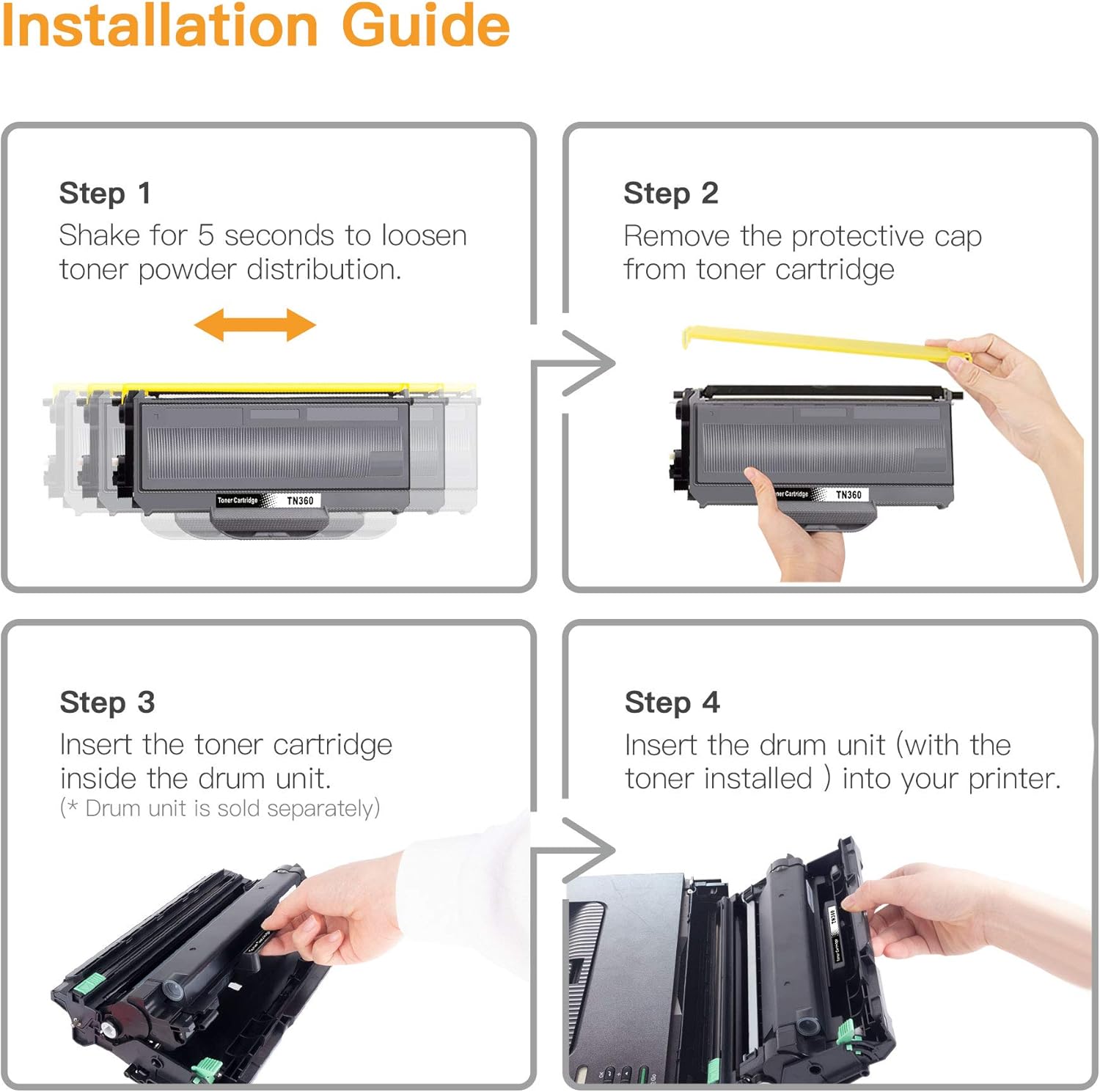 2 Toner, 1 Drum Unit Compatible Toner Cartridge and Drum Unit S22414