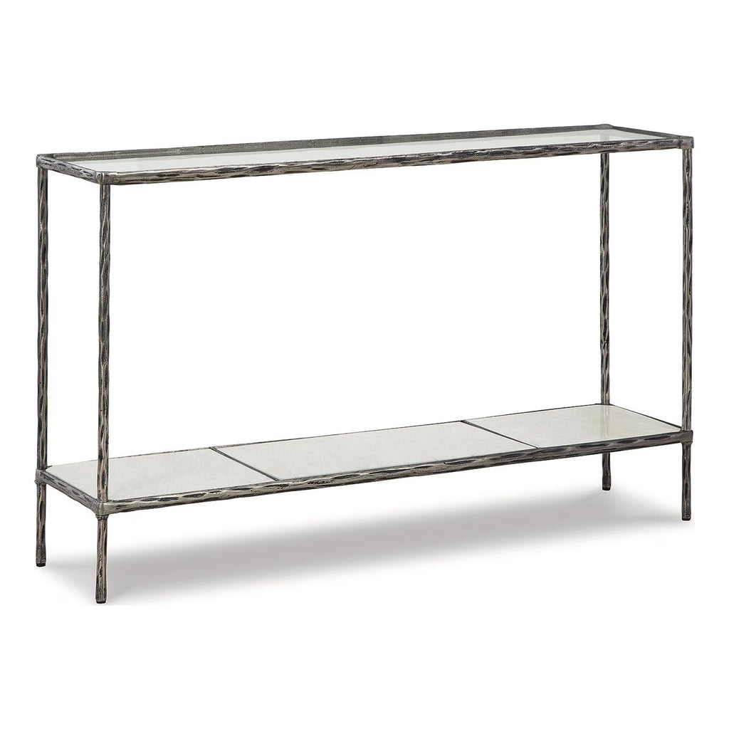 Antique Pewter Finish Console Sofa Table A878252