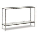 Antique Pewter Finish Console Sofa Table A878252