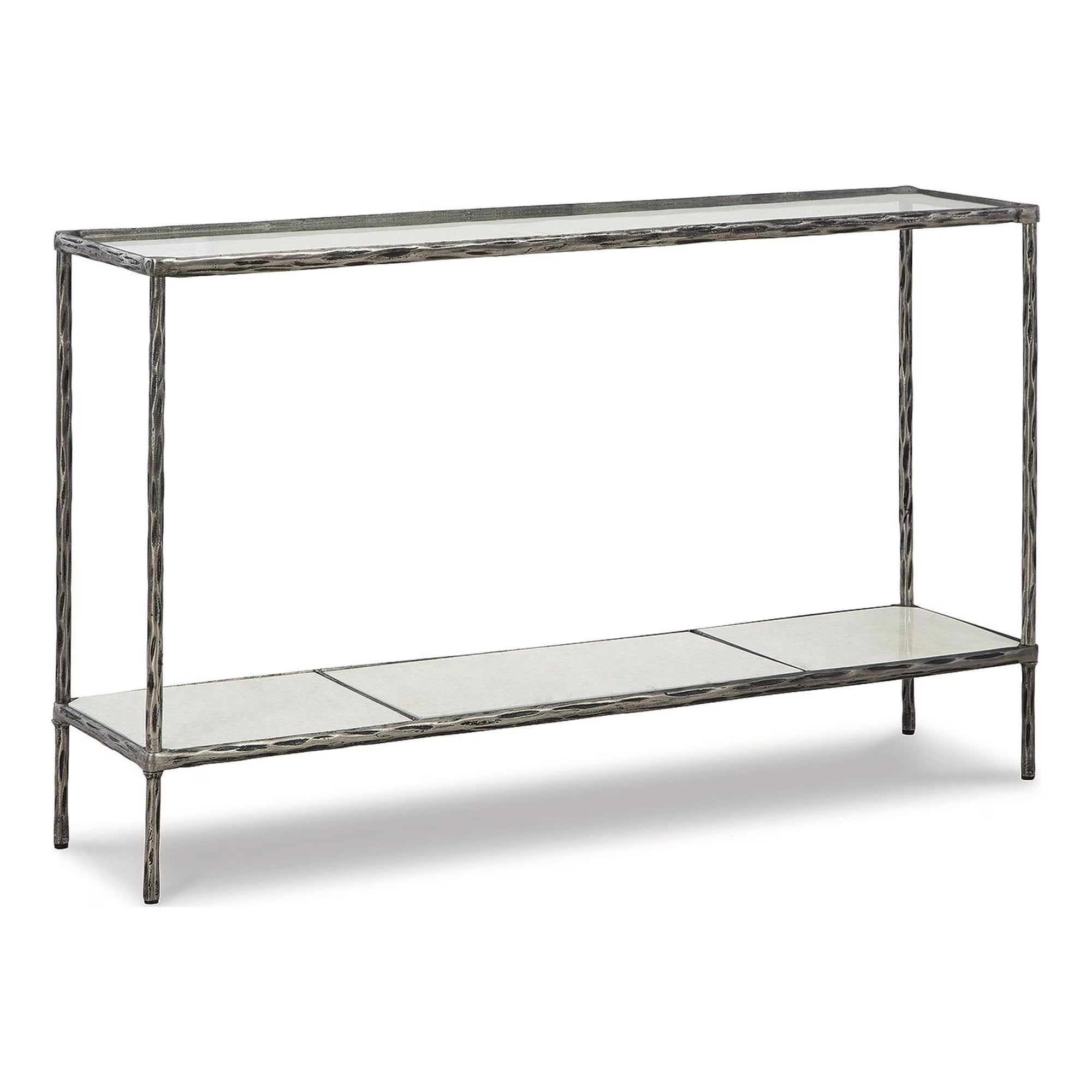 Antique Pewter Finish Console Sofa Table A878252