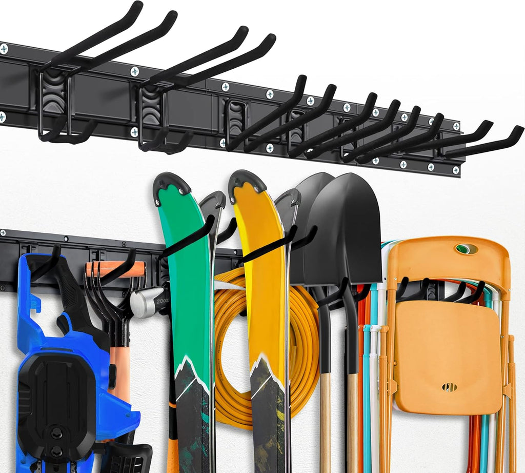 Heavy Duty Steel Wall Mount Tool Storage Rack, Pack of 2 J860804