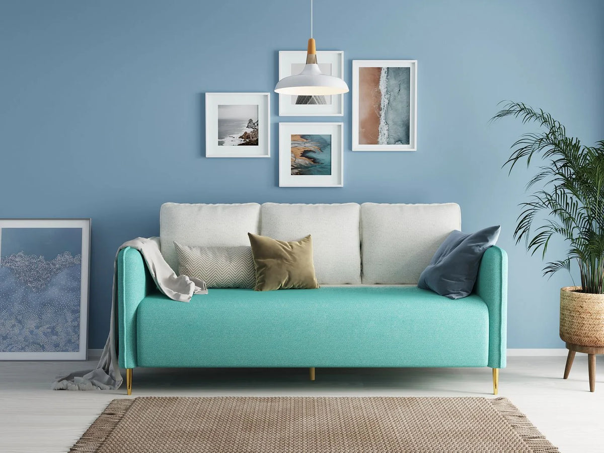 Transitional Futon Sofa with Metal Legs B88550