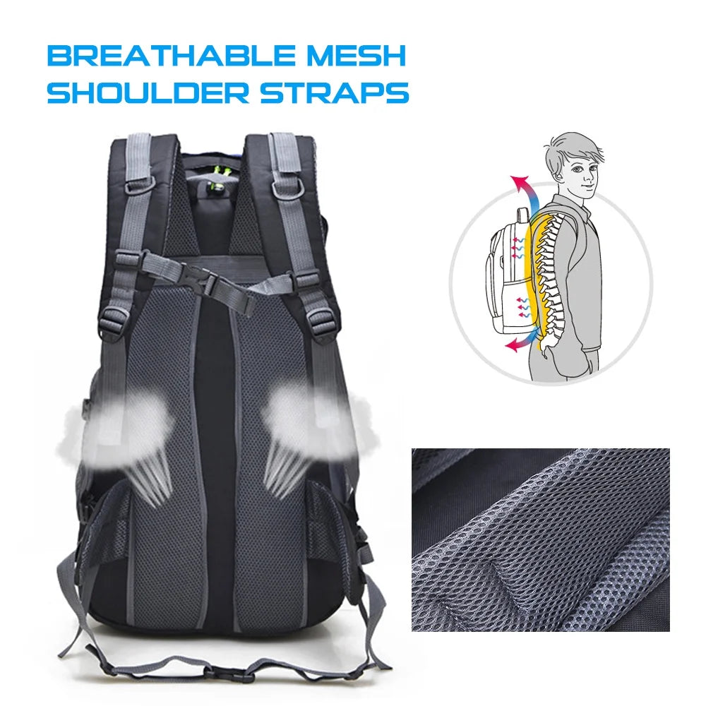 50L Water-resistant Hiking Backpack Daypack L685609