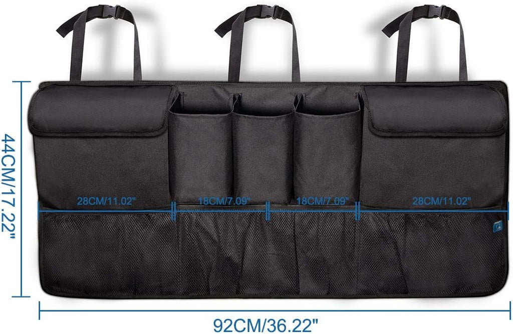 Trunk Organizer Car Storage with 5 Deep Pockets & 4 Pockets Mesh, Pack of 2 G41057