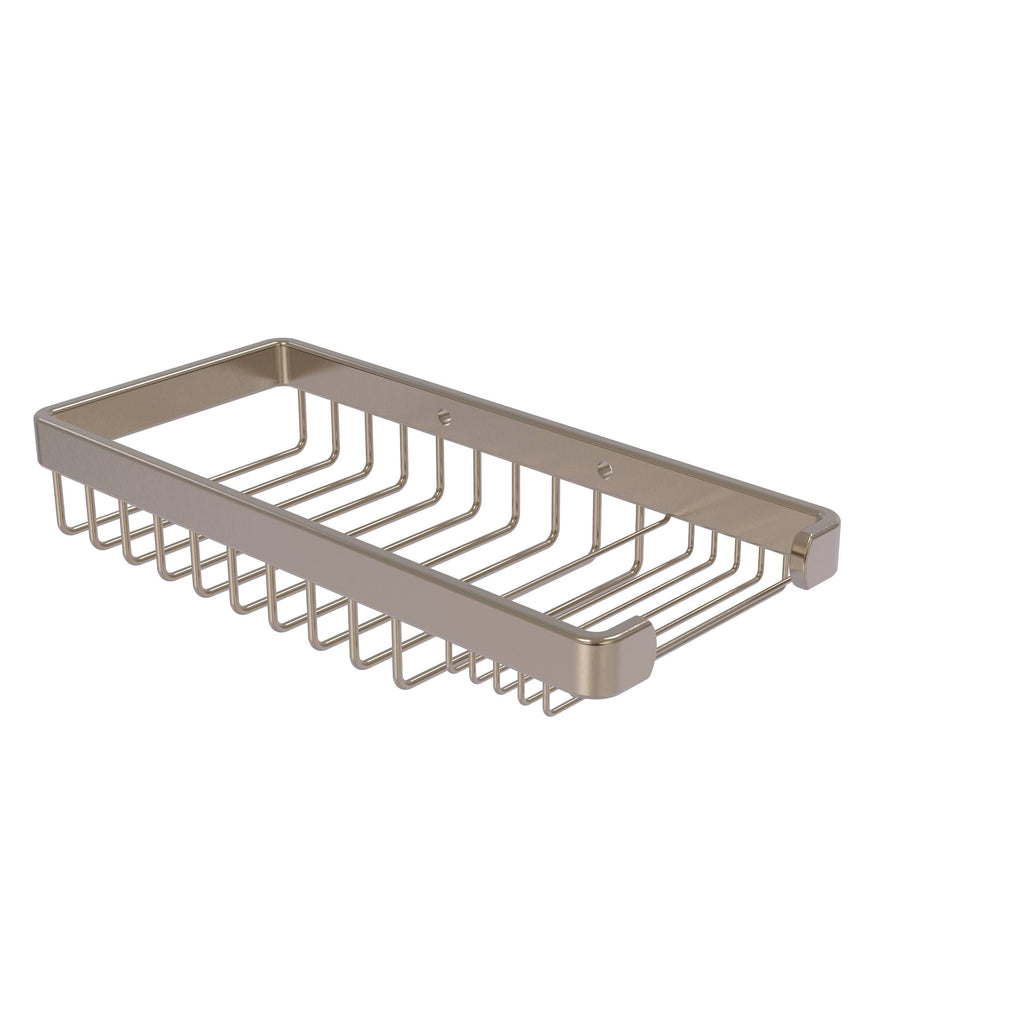 Satin Nickel Rectangular Shower Basket F2426