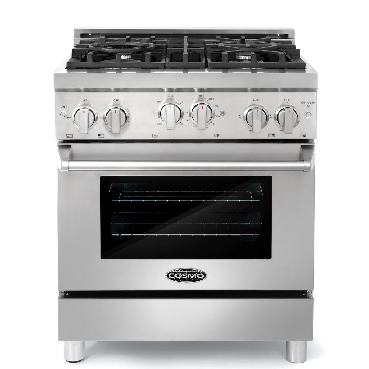5 Piece Kitchen Appliance Package with Gas Range, Range Hood, Dishwasher, French Door Refrigerator & Wine Refrigerator R761