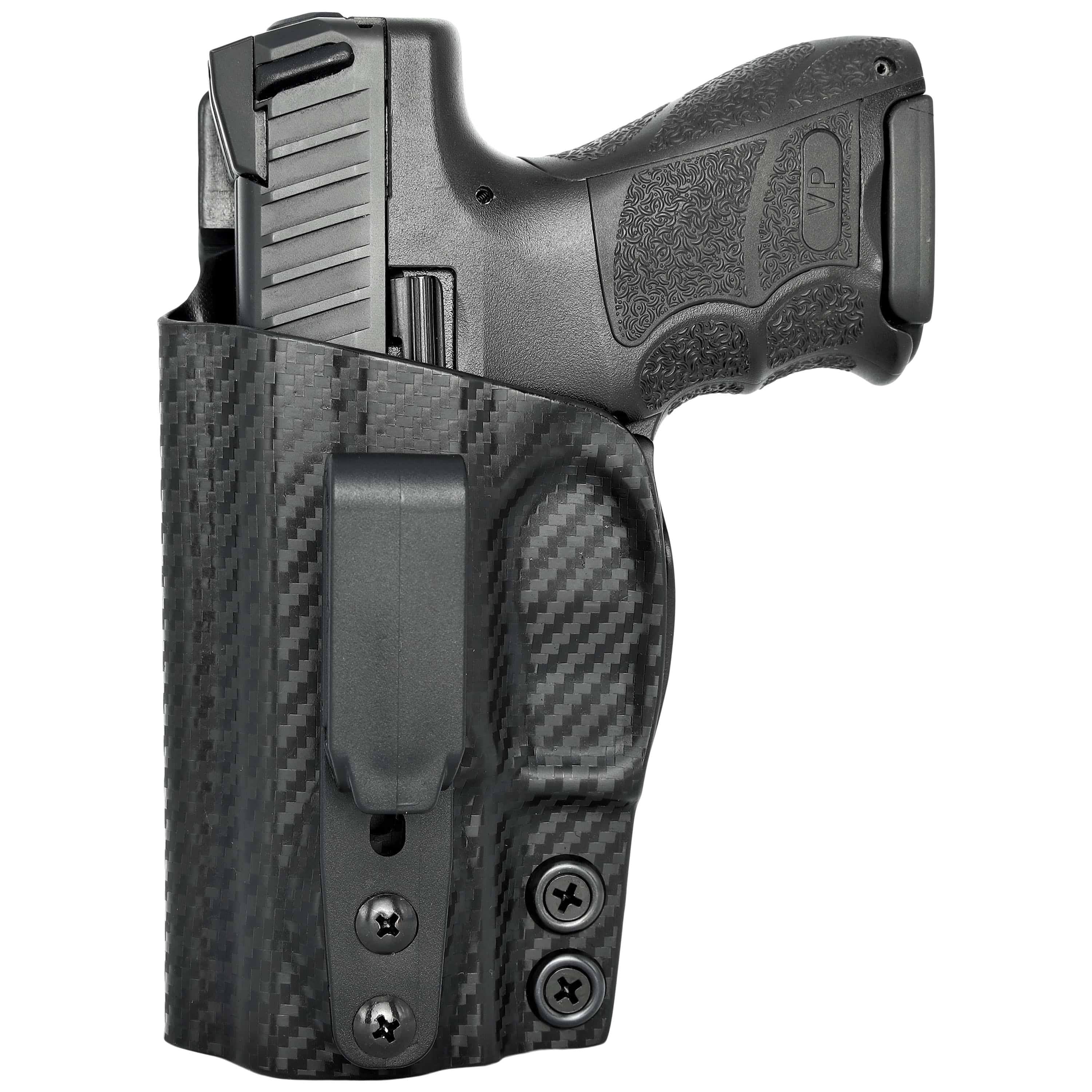 Tuckable IWB Kydex Holster for Heckler & Koch VP9SK, Left Hand, Carbon Fiber Black W701758