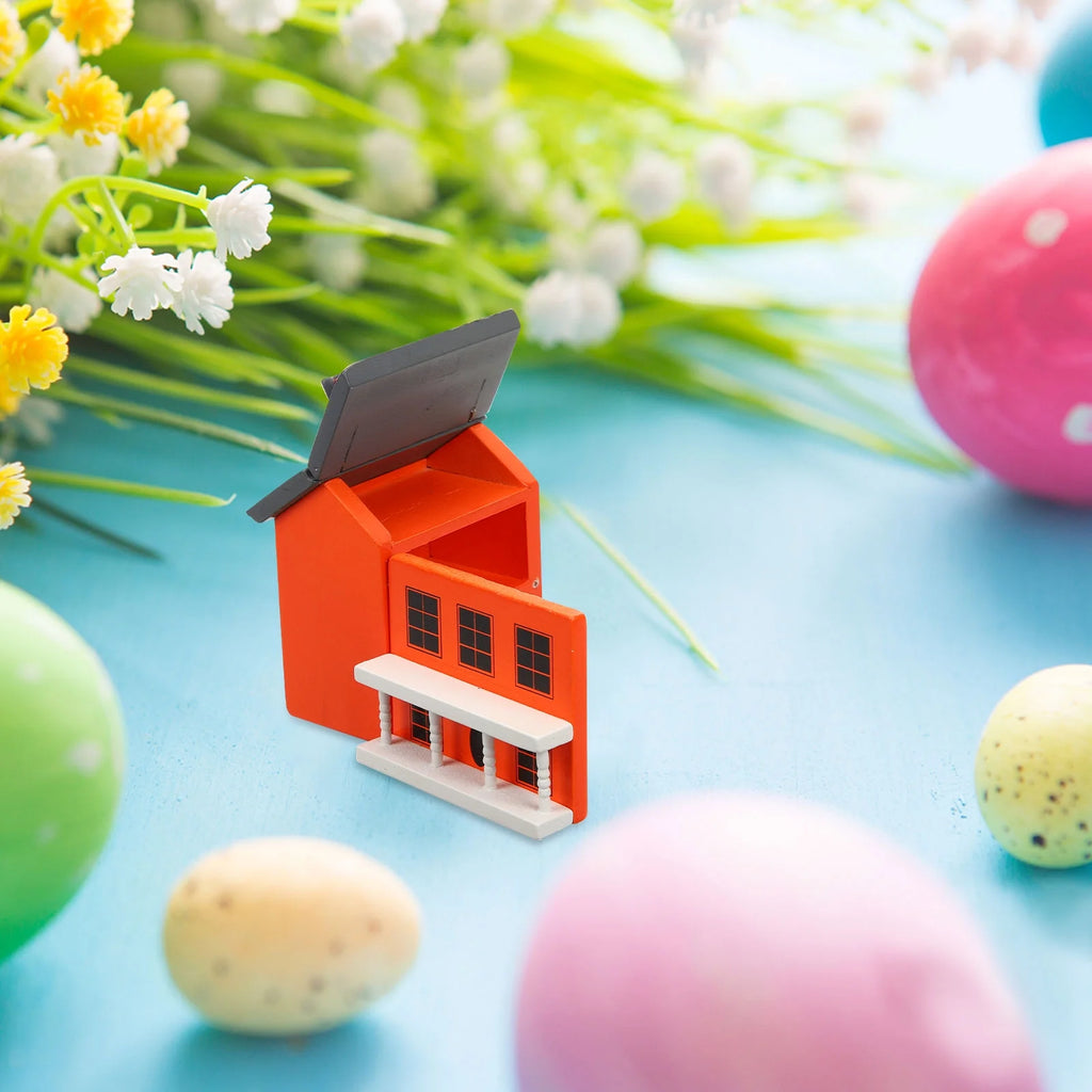 Wood Villa Model Miniature House Ornament Decorations O645