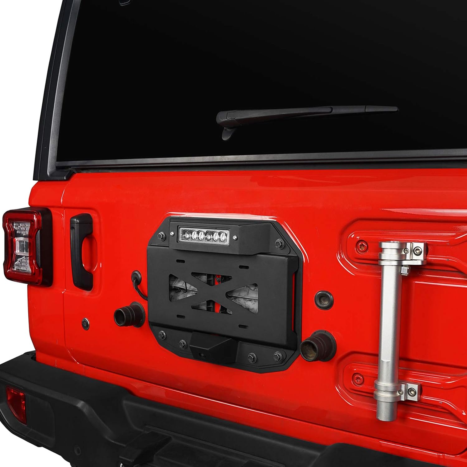 Spare Tire Delete License Plate Relocation Kit with Third Brake Light R20761