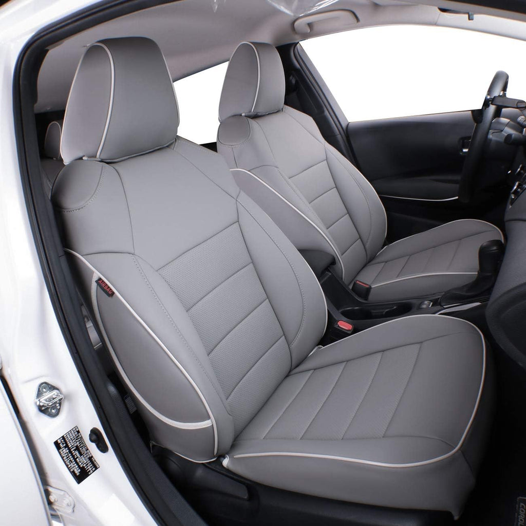Black Leatherette Car Seat Covers for Toyota Corolla S208361