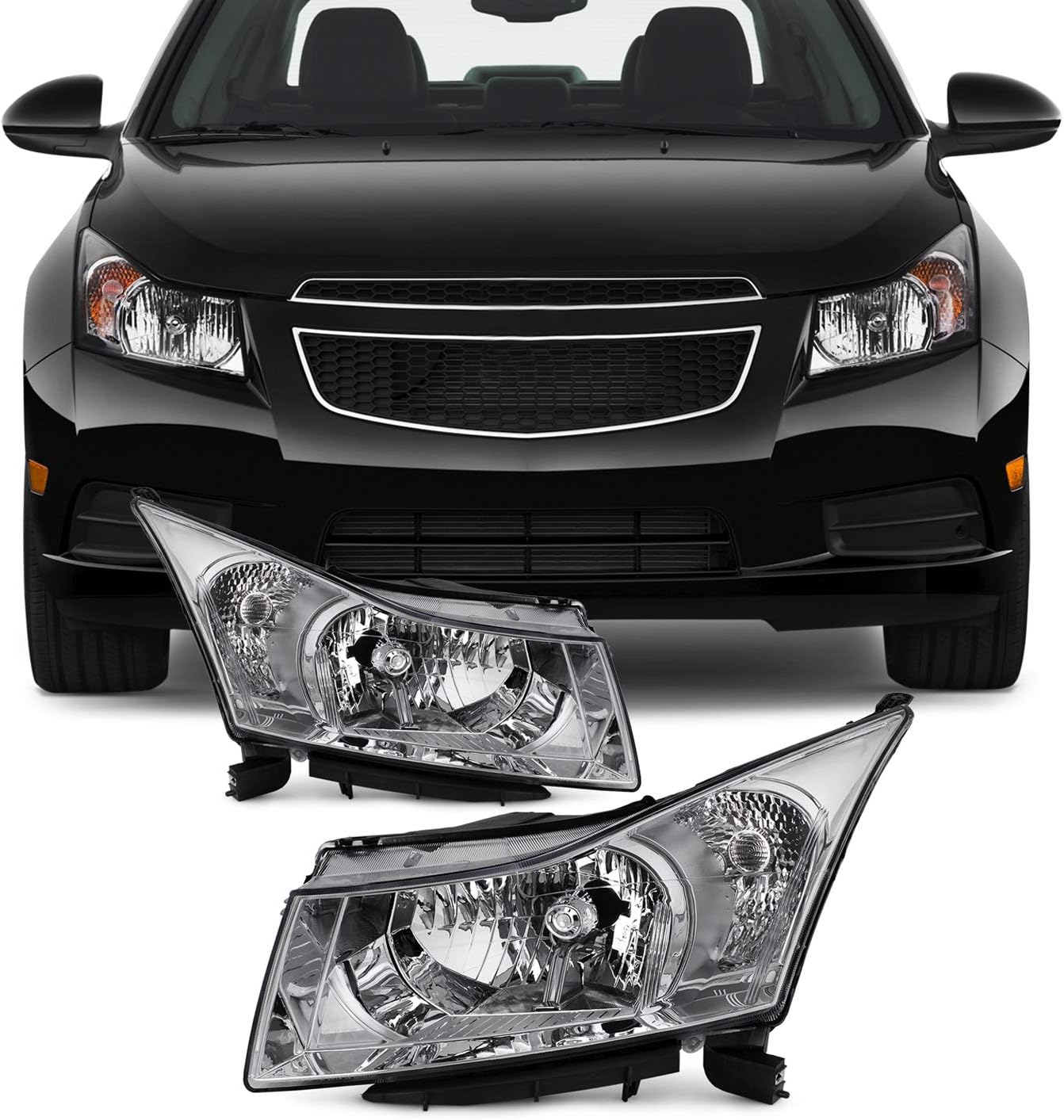 Clear Headlights for Chevy Cruze H22167