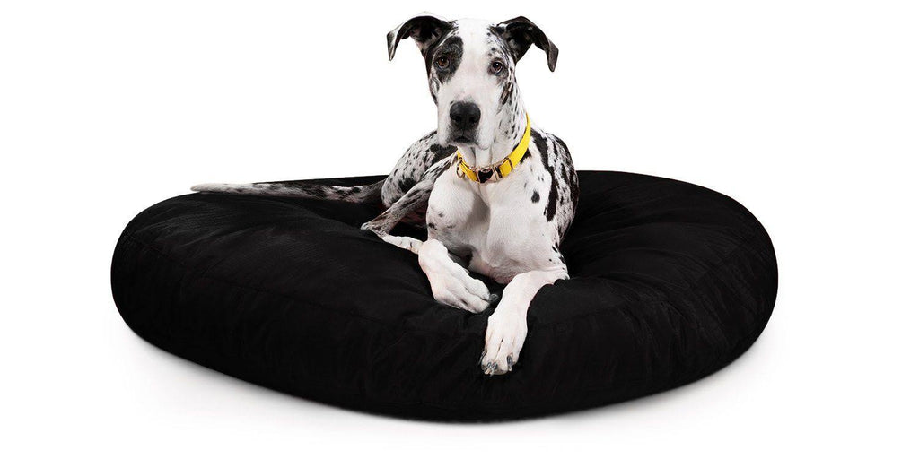 Black X-Large Round Nesting Dog Bed Q9294