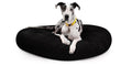Black X-Large Round Nesting Dog Bed Q9294