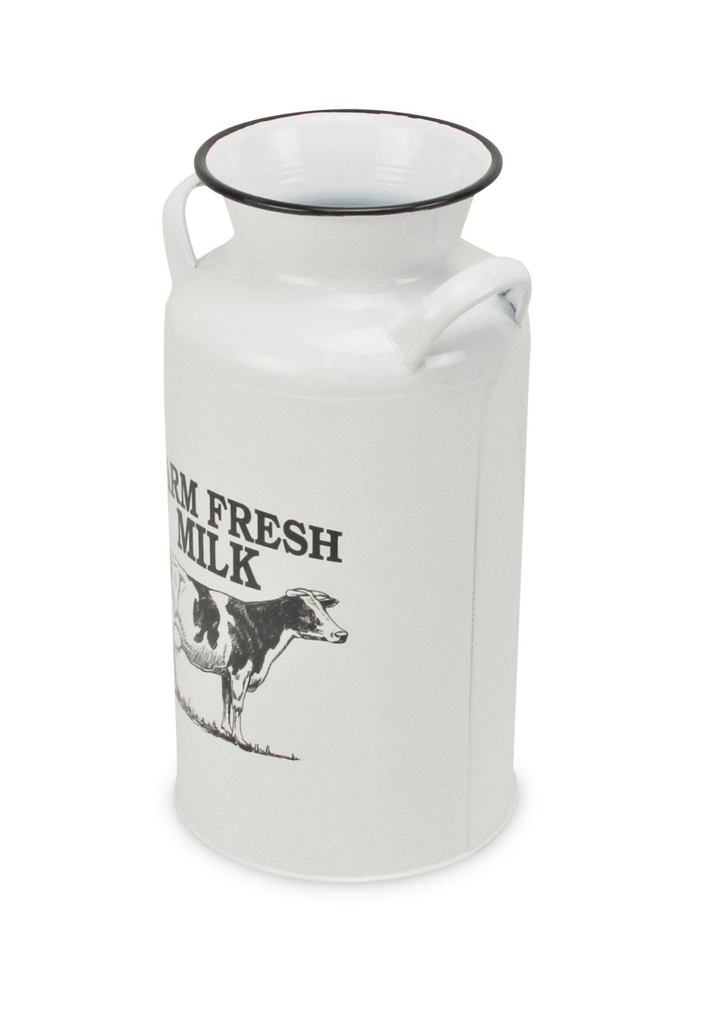 White and Black Lacquered Decorative Milk Jug L203