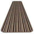 Mocha Brown Stripe Skid-Resistant Carpet Runner 10 ft. x 27 in. H436637