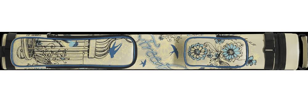 2x2 Hard Embroidered Cue Case J12991