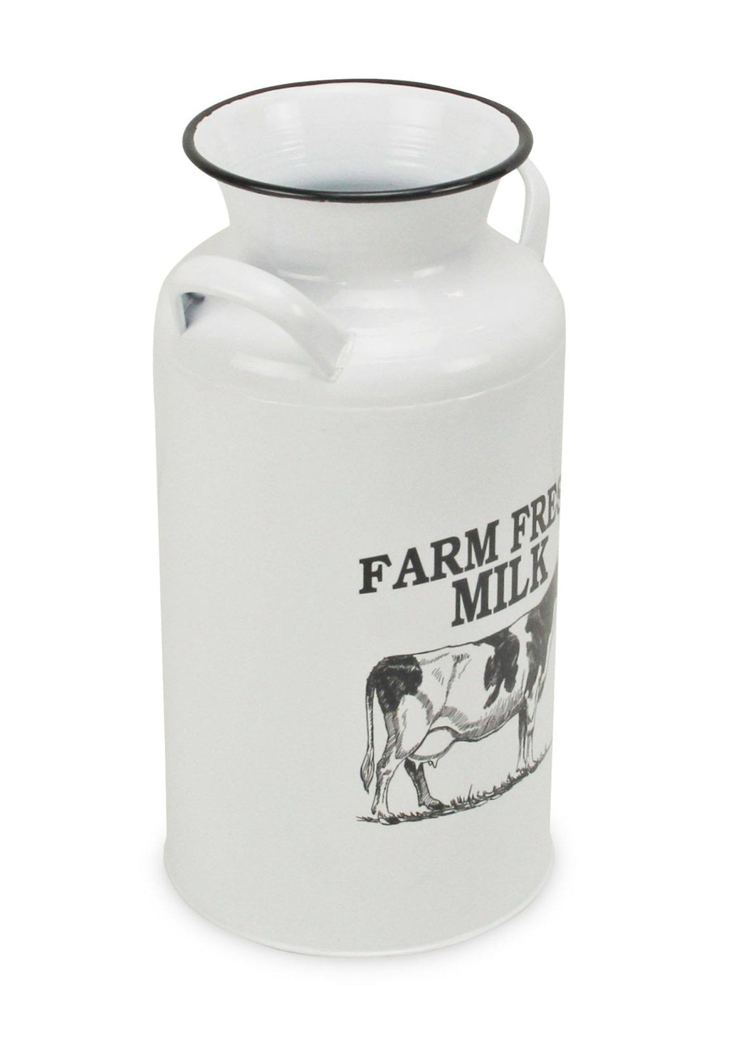 White and Black Lacquered Decorative Milk Jug L203