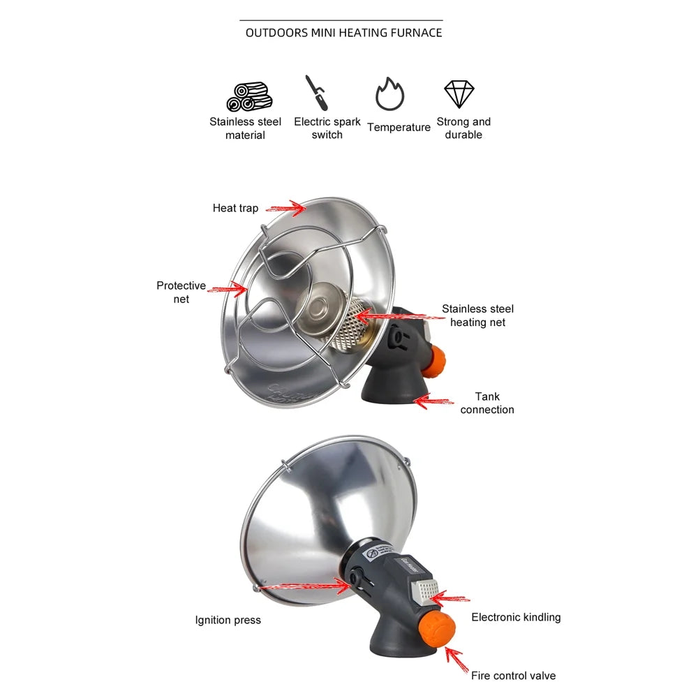 Camping Tent Heating Stove Tripod Holder Q7973