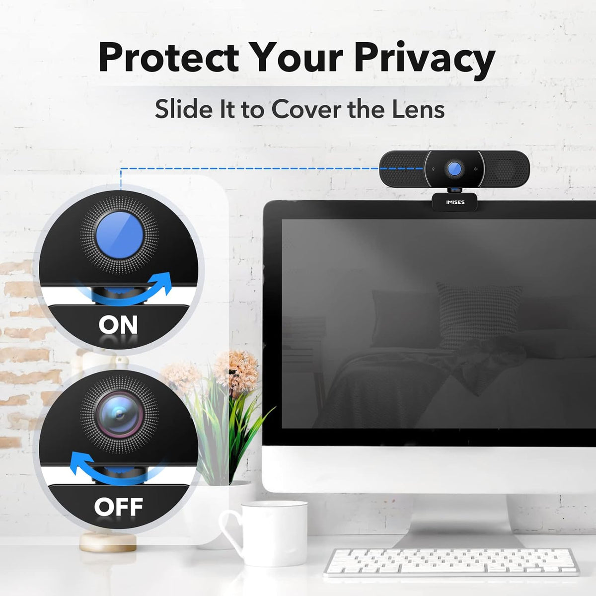 2K QHD Webcam with Microphone and Speaker, Autofocus, USB C, Privacy Cover Pack of 2 V5331