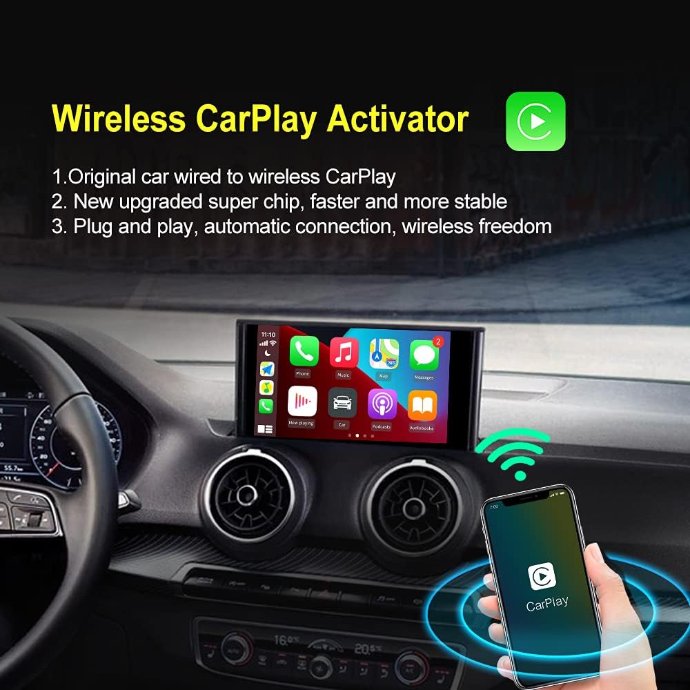 Wireless CarPlay Adapter, 3.0 Version, Wi-Fi 5G F1054