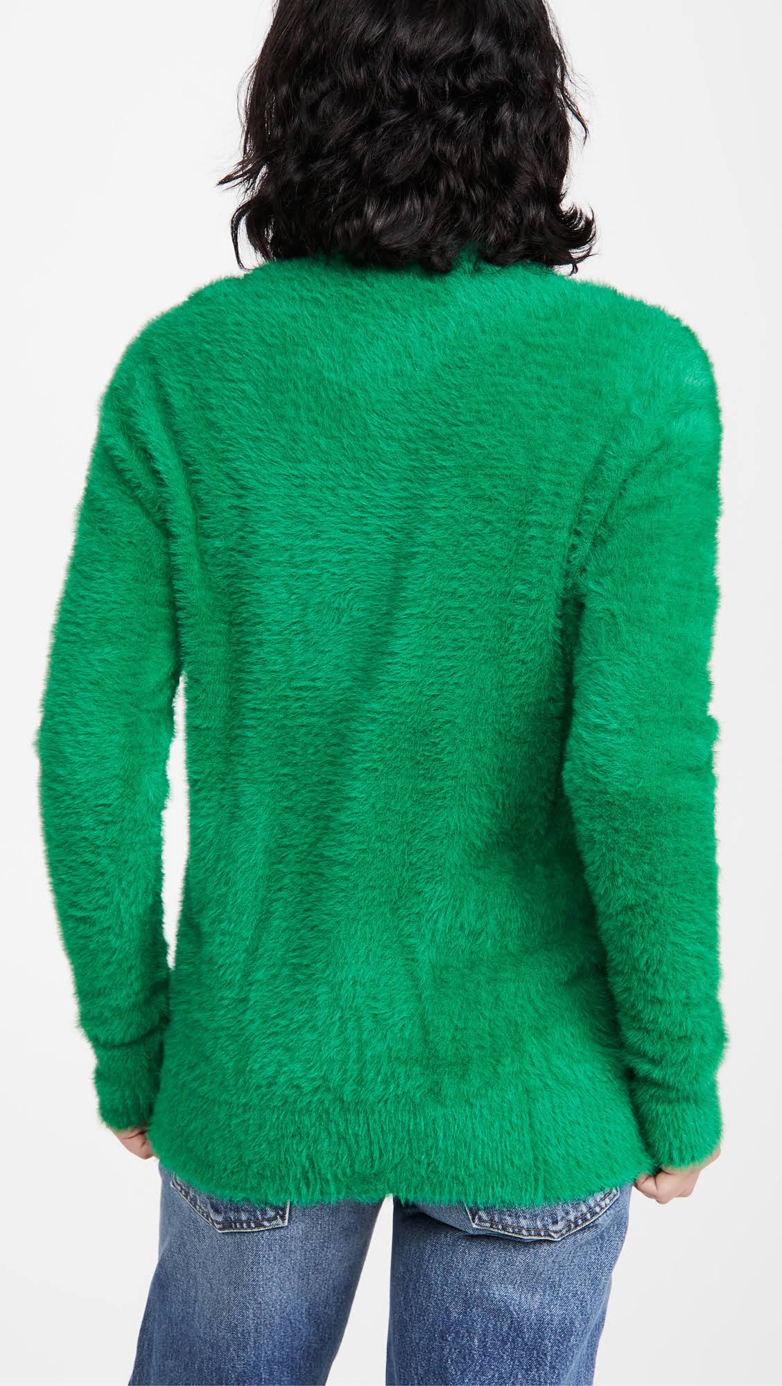 Green Fuzzy Cardigan S746