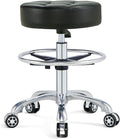 Black Height Adjustable Swivel Stool with Casters D891604