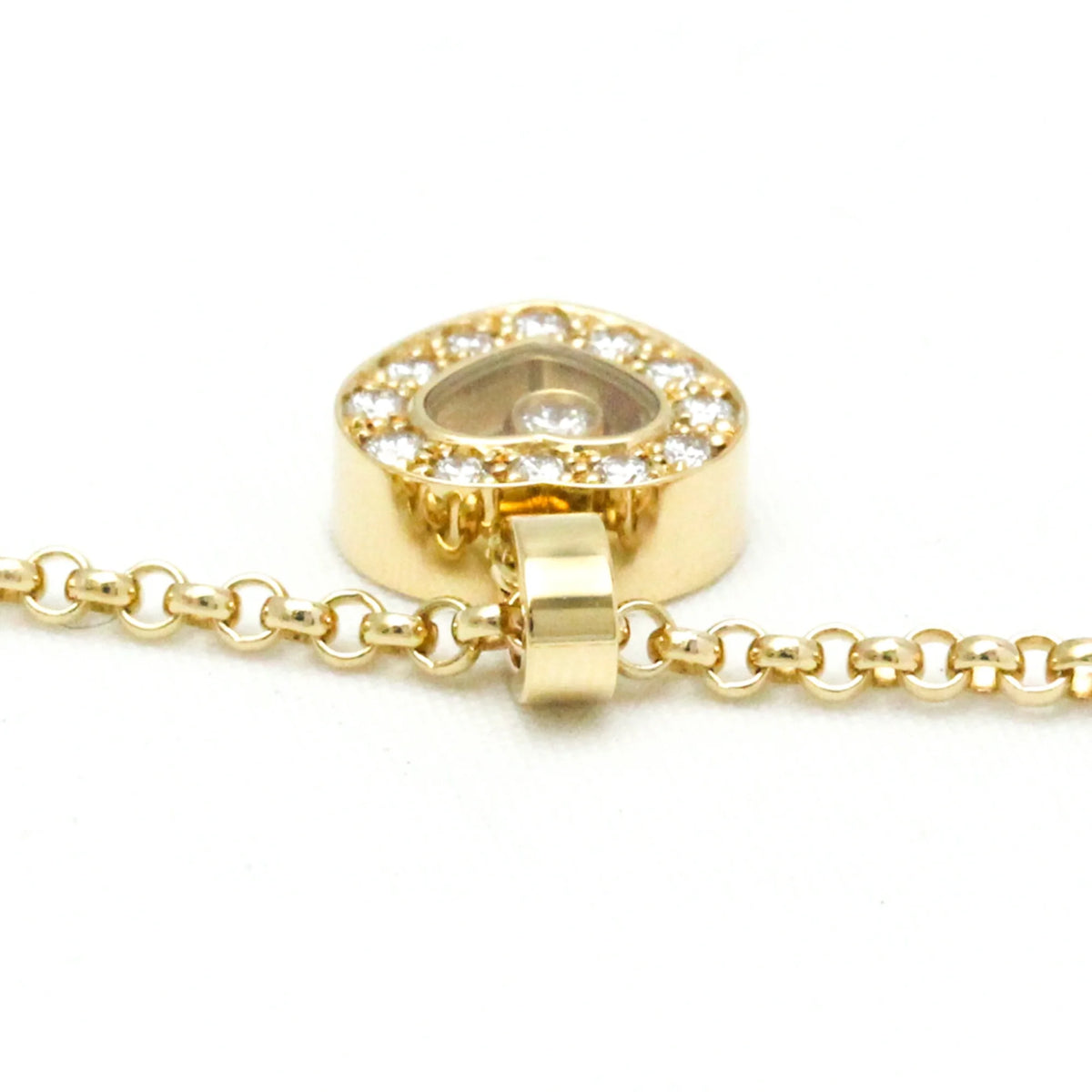 18K Yellow Gold Diamond Pendant Necklace K39875