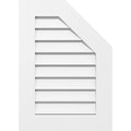 Half Octagon Top Right Surface Mount PVC Gable Vent I596