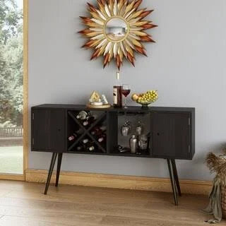 Brown Wood Sideboard with Doors G5735