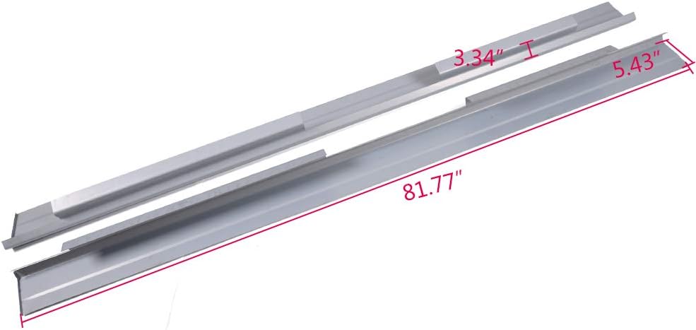 Rocker Panels Protector and Cab Corners Kit Compatible with 2001-2007 Chevy Silverado Crew Cab 4 Door GMC Sierra Crew Cab Replacement 1 Pair L991794