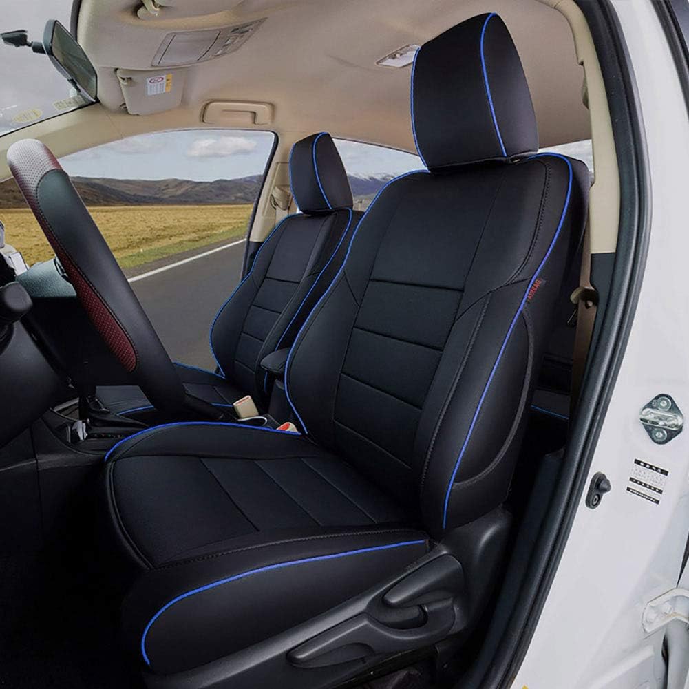 Black Leatherette Car Seat Covers for Toyota Corolla S208361