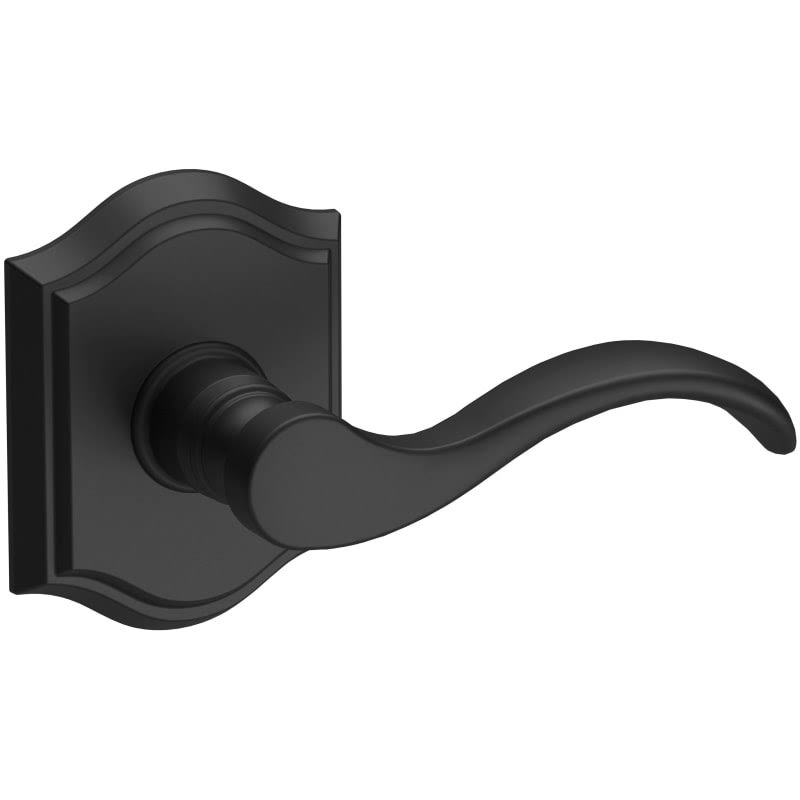 Full Dummy Right Hand Curve Lever and Traditional Arch Rose Satin Black Finish C6524