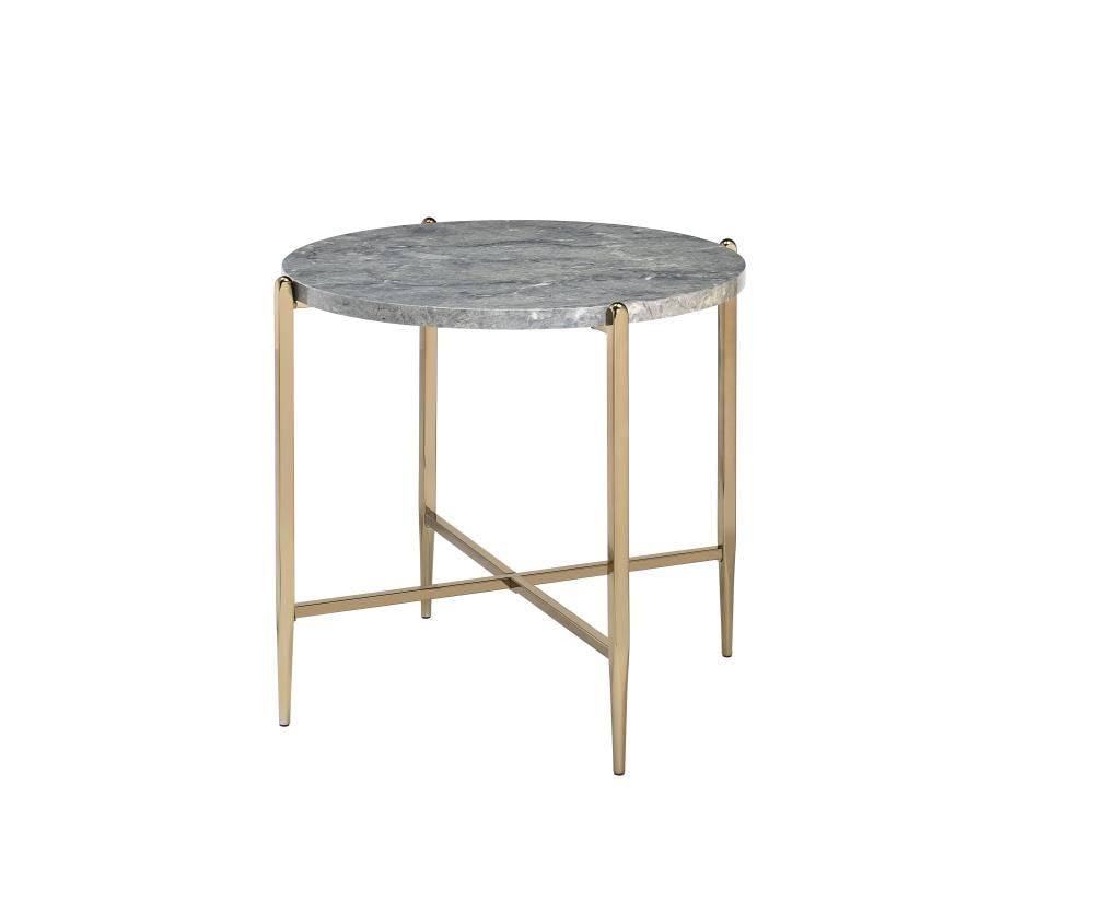 Accent Table, Gray Finish R835