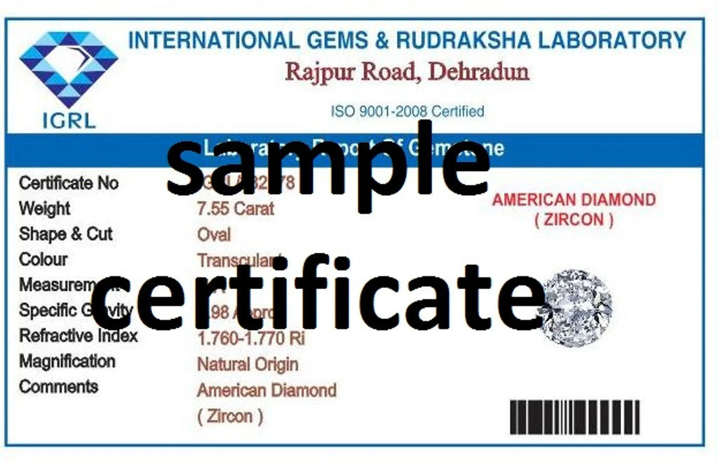 5.25-5.50 Carat American Diamond Panchdhathu Plain Design Ring Q707