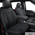 Black Faux Leather Seat Covers for F150 Crew Cab S76959
