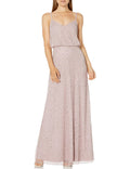 Pink Beaded Blouson Gown P87011