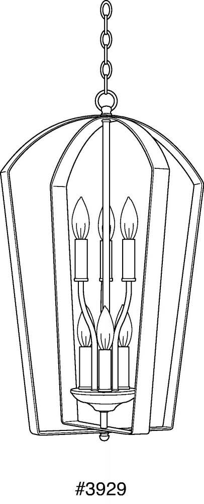 Brushed Nickel Foyer Light N128234