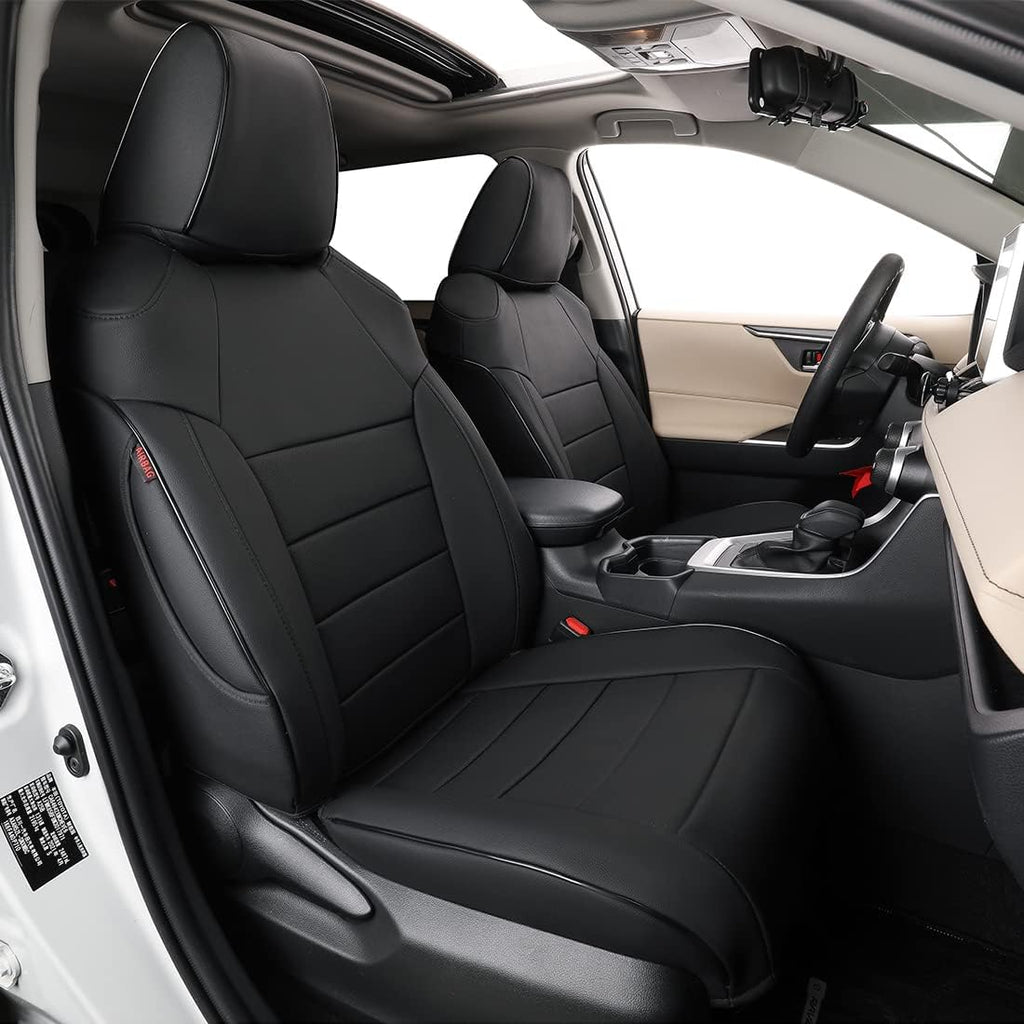 Black Leatherette Car Seat Covers for Toyota Corolla S208361