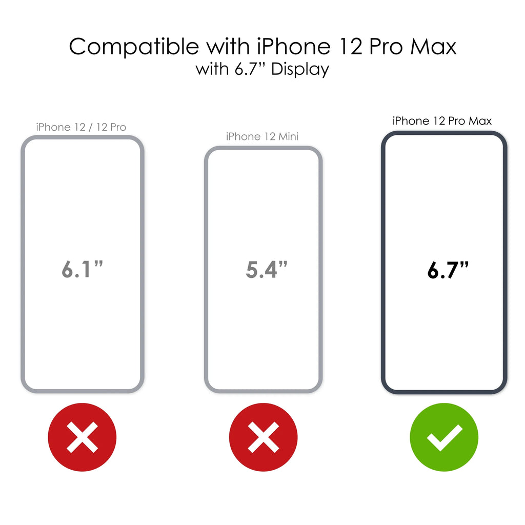Clear Shockproof Hybrid Case for iPhone 12 Pro MAX with TPU Bumper Acrylic Back Tempered Glass Screen Protector O494